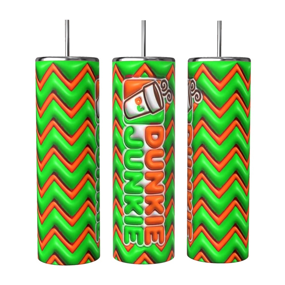 20oz 3D DUNKIE Junkie Stainless Steel sublimated Tumbler